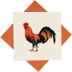 Quilled Rooster Greeting Card