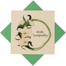Quilled Sympathy Greeting Card
