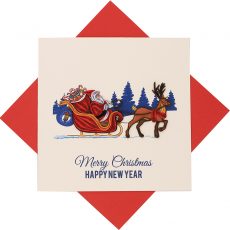 Quilled Sleigh Christmas Card