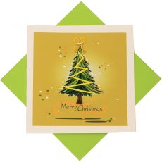 Quilled Merry Christmas Tree Card