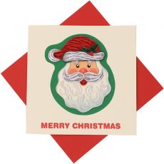 Quilled Santa Christmas Card