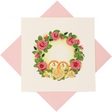 Quilled Floral Rings Card