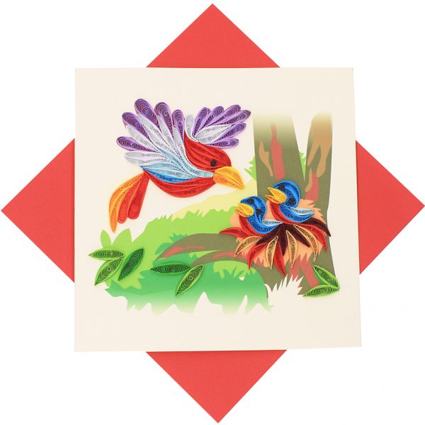 Quilled Birds Greeting Card