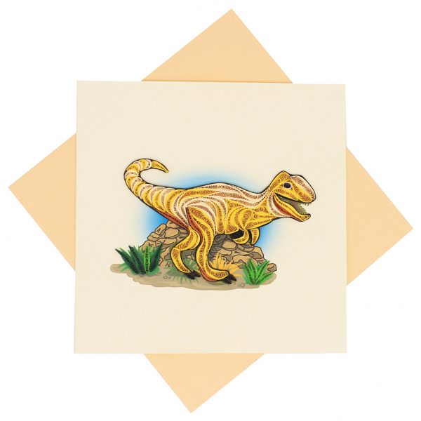 Quilled Dinosaur Greeting Card
